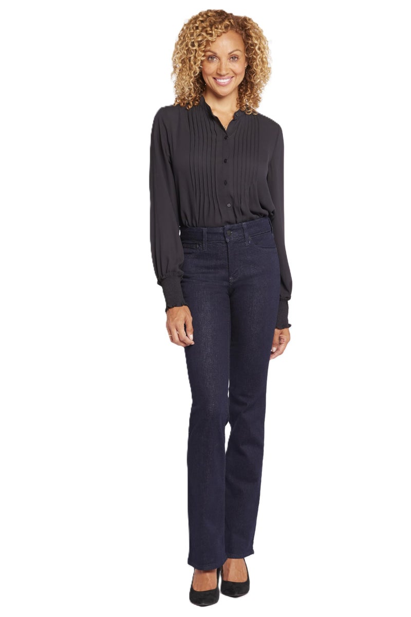 NYDJ Womens Barbara Boot-Cut Jeans, Rinse, 10 US - Image 1